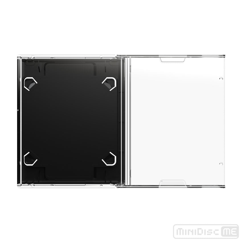 Black Replacement MiniDisc Case - Back View