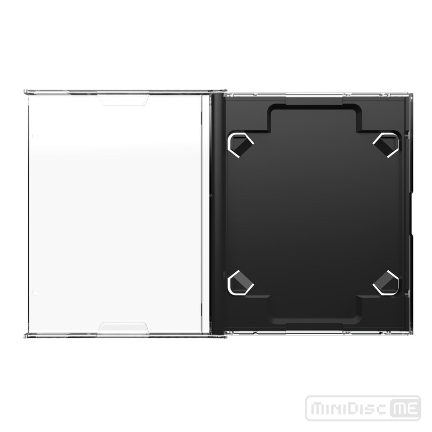 Black Replacement MiniDisc Case - Front View