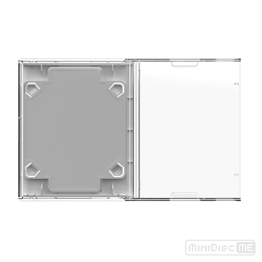 White MiniDisc Case - Back View