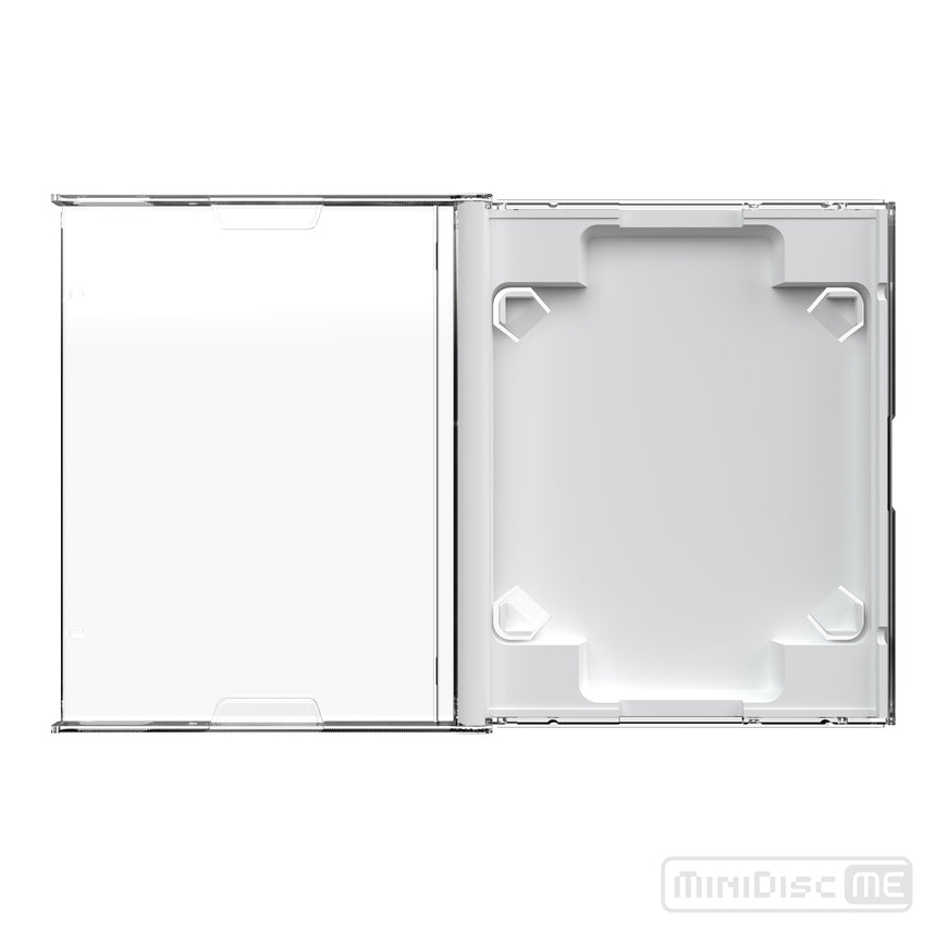 White MiniDisc Case - Front View
